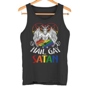 Ave Gay-Satana Lgbt Goth Gay Pride Baphomet Celebrare Lgbt Canotta - Novitaregali
