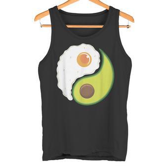 Avocado And Eggs Keto Diet Healthy Eating Yin Yang Yin Yang タンクトップ - Kawaiitshirt