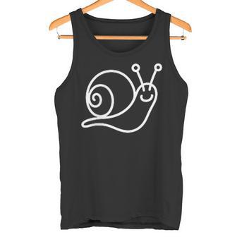 Badge Minimaliste Escargot Débardeur e - Cadeauxyz