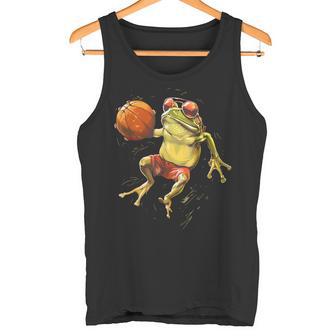 Baloncesto Ranaapo Obra De Arte Amante Del Baloncesto Animal Camiseta sin mangas - Regaloses