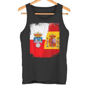 Bandera Cantabria Cantabro Y España Bandera Española Camiseta sin mangas - Regaloses