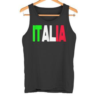 Bandera Italiana Palabra Italia Letras Italia Camiseta sin mangas - Regaloses