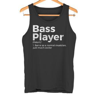 Bassist De Définition Pour Musiciens Débardeur e - Cadeauxyz