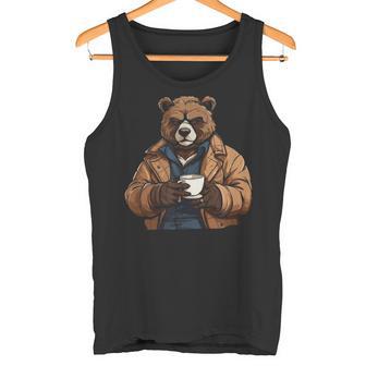 Bear Caffè Barbuto Orsi Artico Orso Canotta - Novitaregali