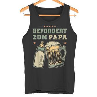 Befördert Zum Papa Babyerkündung Für Werdendeäter Tank Top - Seseable