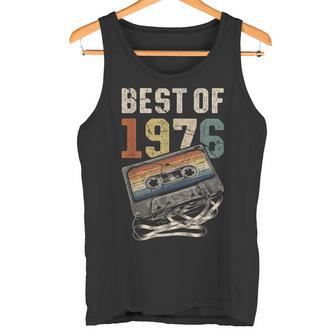 Best Of 1976 Cassette 50 Años Música Retro Cumpleaños Camiseta sin mangas - Regaloses