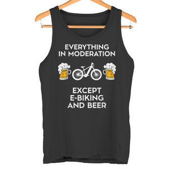 Bicicleta Eléctrica Divertida De La E-Bici Eléctrica Del Motorista De Mtb Y De La Cerveza Camiseta sin mangas - Regaloses