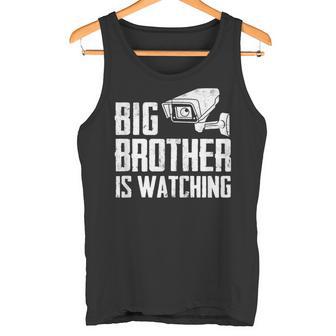 Big Brother Is Watching Government Massurveillance Cctv タンクトップ - Kawaiitshirt