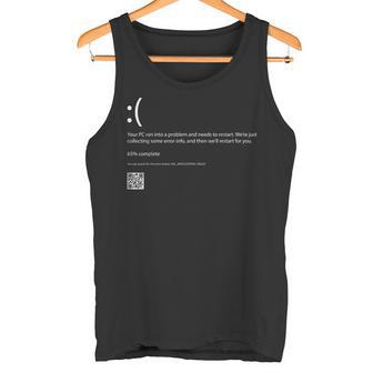Bluescreen Of Death ブルースクリーンエラーコンピュータプログラミング タンクトップ - Kawaiitshirt