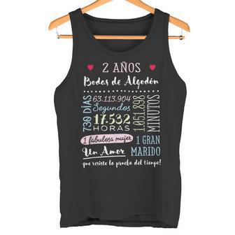 Bodas De Algodón 2 Años Aniversario De Boda Regalo Camiseta sin mangas - Regaloses