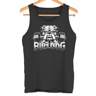 Bulldog ボディービルダー ウェイトリフティング ジム トレーニング フィットネス タンクトップ - Kawaiitshirt
