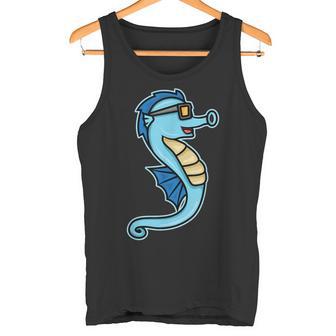 Caballito De Mar De Dibujos Animados Con Gafas Deol Camiseta sin mangas - Regaloses
