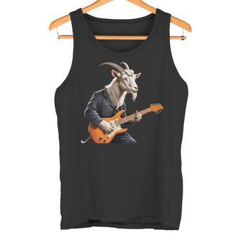 Cabra Tocando Guitarra Eléctrica Guitarrista De Cabra Camiseta sin mangas - Regaloses