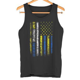 Camisa De Concienciaciónobre Elíndrome De Down Con Bandera De Estados Unidos Camiseta sin mangas - Regaloses