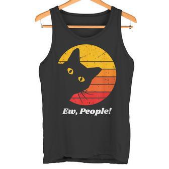 Camisa Negra De Gato Ew People Divertida Para Amantes De Los Gatos Camiseta sin mangas - Regaloses