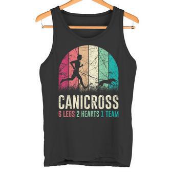 Canicross Correr Con Perro 6 Patas 2 Corazones Camiseta sin mangas - Regaloses
