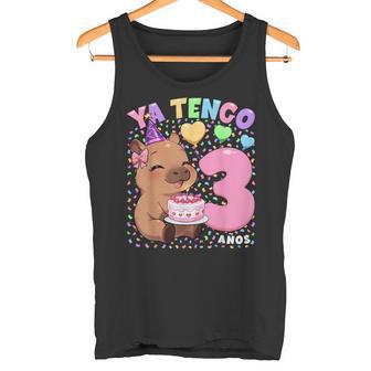 Capybara Niñas 3 Cumpleaños Carpincho Ya Tengo 3 Años Camiseta sin mangas - Regaloses