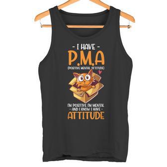 Cat I Have Pma ポジティブメンタルアティチュード Pma タンクトップ - Kawaiitshirt
