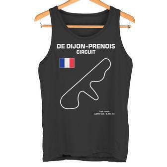 Célèbre Circuit Outline De-Dijon Prenois Piste Fan Course Automobile Débardeur e - Cadeauxyz