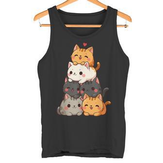 Chats Et Chatons Mignons Amoureux Des Chats Pour Enfants Anime Kawaii Chat Débardeur e - Cadeauxyz