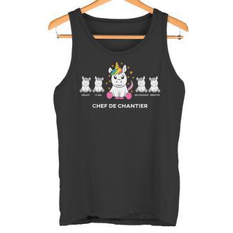 Chef De Chantier Licorne Amusante Pour Les Employés Débardeur e - Cadeauxyz