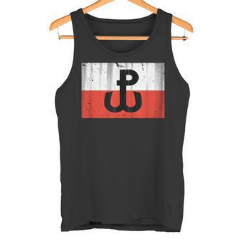Chemise De Résistance Polonaise Pologne Pride Anchor Pw Armia Krajowa Débardeur e - Cadeauxyz