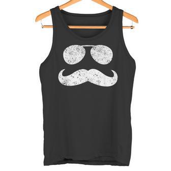 Chemise Humoristique Avec Moustache Et Lunettes Cool Pour Papa Pour La Fête Des Pères Débardeur e - Cadeauxyz