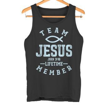 Christliches Geschenk Hemd Team Jesus Religiöser Gott Tank Top - Seseable