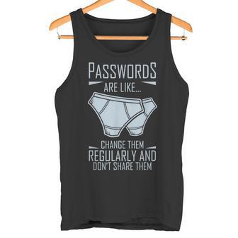 Computer Hacker La Contraseña Deeguridad Cibernéticaon Como Patatas Camiseta sin mangas - Regaloses