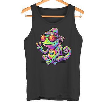 Costume Caméléon Hippie Tie-Dyeigne De La Paix Années 70 Et 60 Débardeur e - Cadeauxyz