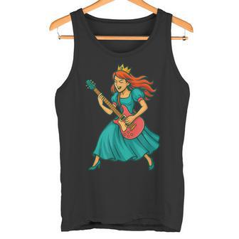 Costume De Princesse Avec Guitare Électrique Pour Les Fans De Rock Débardeur e - Cadeauxyz