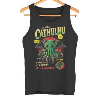 Cthulhu Un Gatoalvaje Cathulhu O Monstruo Horror Cósmico Camiseta sin mangas - Regaloses