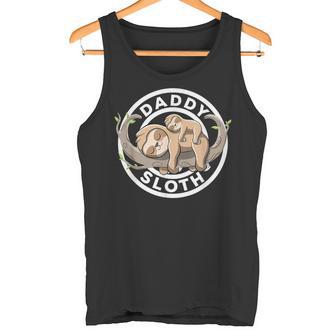 Daddy Faultier Papa Faultier Familie Passende Faultier Liebhaber Niedliches Faultier Tank Top - Seseable