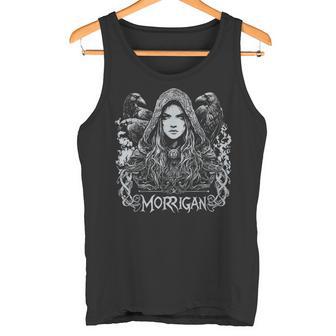 Dark Goddess The Morrigan ケルト女神 ダークペイガンレイヴン タンクトップ - Kawaiitshirt