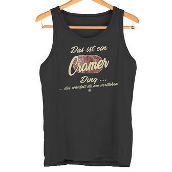 Das Ist Ein Cramer Ding Lustiges Familie Cramer Tank Top - Seseable