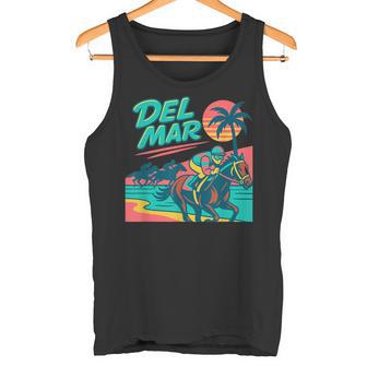 Del Mar 競馬 サラブレッドサンタアニタ競馬選手 タンクトップ - Kawaiitshirt