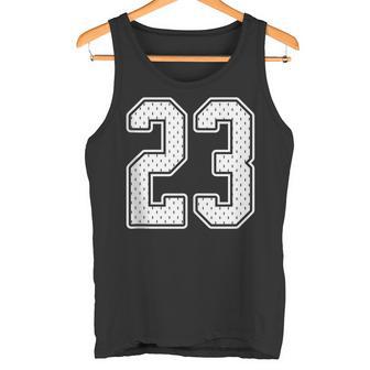 Deportiva 23 Color Blancointage Número 23 In Mangas Camiseta sin mangas - Regaloses