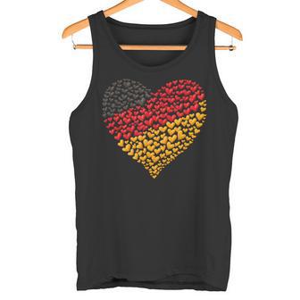 Deutschland Flagge Herz Aus Leidenschaft Für Deutschland Tank Top - Seseable