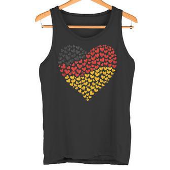 Deutschland Flagge Herz Aus Leidenschaft Für Deutschland Tank Top - Seseable