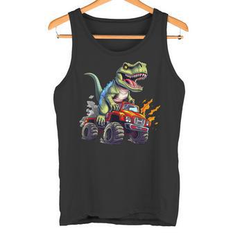 Dinosaure Équitation Monster Truck Cadeau Pour Garçons Enfants Adultes Débardeur e - Cadeauxyz