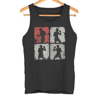 Divertido Collage De Boxeo Retro Para Hombres Entrenadores Y Boxeadores Juveniles Camiseta sin mangas - Regaloses