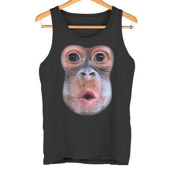 Divertido Monooplando Estómago Cara Mono Golpe Estómago Cara Camiseta sin mangas - Regaloses