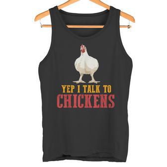 Drôle Je Parle Aux Poules Humour Ferme Animaux Débardeur e - Cadeauxyz