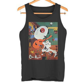 Dutch Interior I 1928 ジョアン・ミロ アートtシャツ タンクトップ - Kawaiitshirt