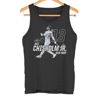 Dynamic Pose Jazz Chisholm Jr New York Baseball Mlbpa タンクトップ - Kawaiitshirt