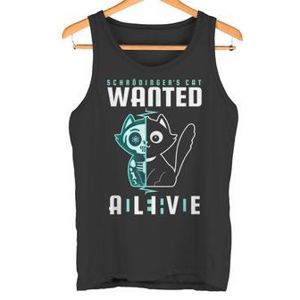 El Gato Dechrödinger Quería Dead And Alive Físico Camiseta sin mangas - Regaloses