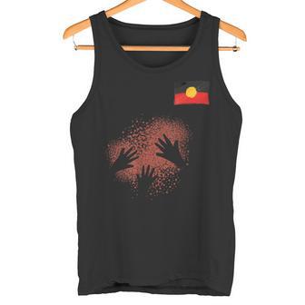 Empreintes De Mains De Drapeau Aborigènes Débardeur e - Cadeauxyz