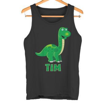 Enfant Nom Du Dinosaure Dino Tim Débardeur e - Cadeauxyz