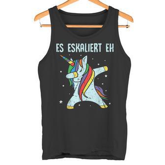 Es Eskaliert Eh Dab Einhorn Dabbing Unicornaufen Party Tank Top - Seseable