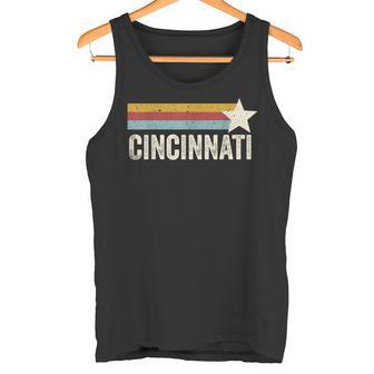 Estados Unidos American City 70'Star Usa -Intage Retro Cincinnati Camiseta sin mangas - Regaloses